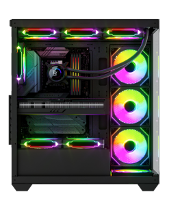 Alternative view of GABINETE NEWGEN RADIANCE GLASS ATX Black