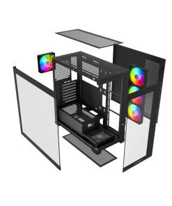 Alternative view of Gabinete NEWGEN RADIANT 01 GLASS ATX