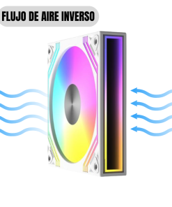 Alternative view of Ventiladores NEWGEN Blade LINK R White ARGB 120mm (Pack 3 Reverse )