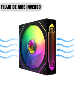 Alternative view of Ventiladores NEWGEN Edge R Black ARGB 120mm (Pack 3 Reverse )