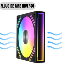 Alternative view of Ventiladores NEWGEN Blade LINK R Black ARGB 120mm (Pack 3 Reverse )