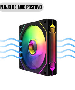 Alternative view of Ventilador NEWGEN Edge Black ARGB 120mm