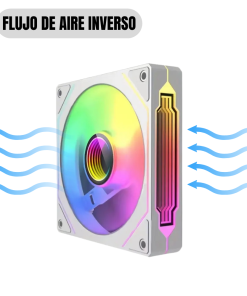 Alternative view of Ventilador NEWGEN Edge R White ARGB 120mm (Reverse)