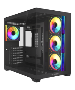 Gabinete NEWGEN ORION BLACK ATX BTF (4 FANS ARGB + HUB)