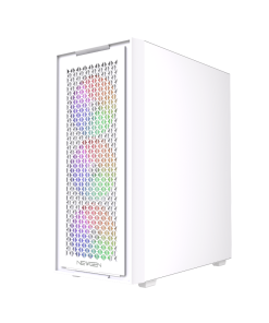 Alternative view of Gabinete NEWGEN TITANIUM 01 WHITE MESH ATX