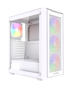 Gabinete NEWGEN TITANIUM 01 WHITE MESH ATX
